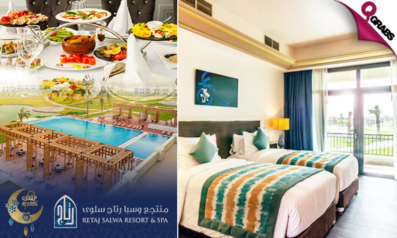 Relaxing Villa Staycation + Iftar Buffet & Suhoor Set Menu for TWO at Retaj Salwa Resort & Spa!